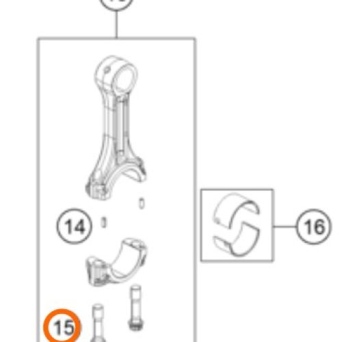 PERNO ESPECIAL DE BIELA 390 DUKE