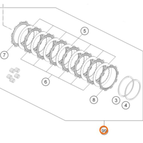 KIT DE EMBRAGUE 390 DUKE 13-15