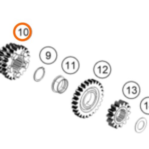 PIÑON DE 3RA/4TA 250/390 DUKE/RC 13-17