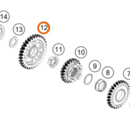 PIÑON DE 1RA 250/390 DUKE 13-17