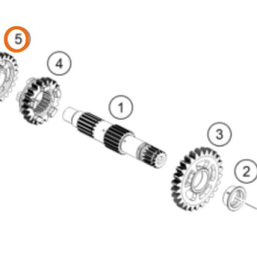 PIÑON DE 4TA 250/390 DUKE/RC 13-17