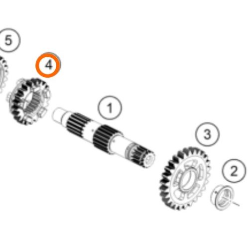 PIÑON DE 6TA 250/390 DUKE 17-18
