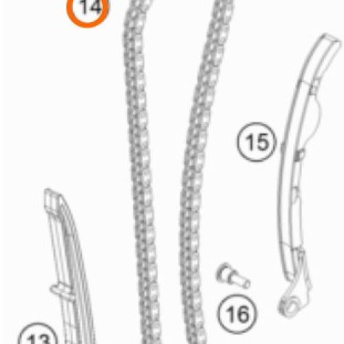 CADENILLA DE DISTRIBUCION DUKE 250/390 13-21