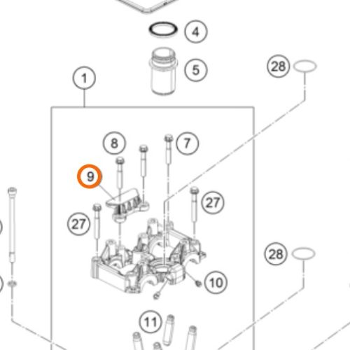 GUIA DE ARBOL DE LEVAS 250/390 DUKE 13-17