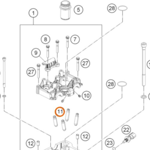 GUIA DE VALVULA 250/390 DUKE/RC 15-22