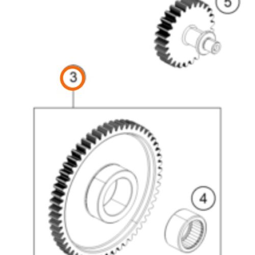 PIÑON DE CORONA DE ARRANQUE 390 DUKE/RC 13-16