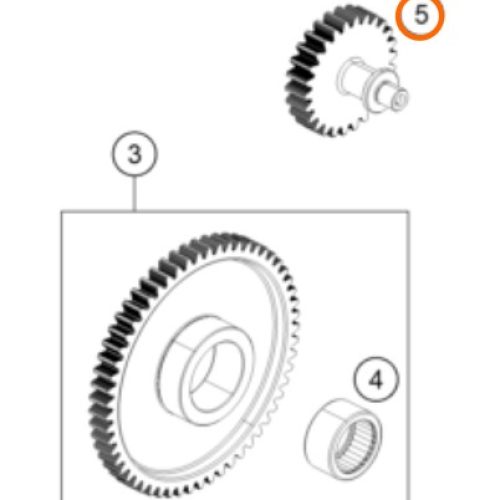 PIÑON DE ARRANQUE INTERMEDIO 390 DUKE/RC 13-16