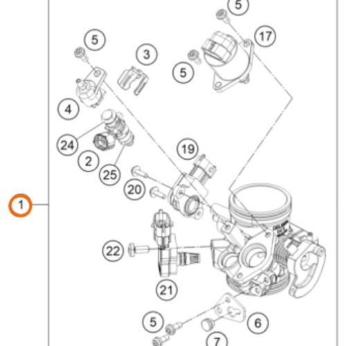 CUERPO DE INYECCION 250 DUKE 2015