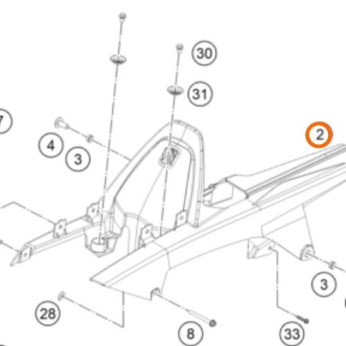 GUARDA CADENA 390 RC 15-16