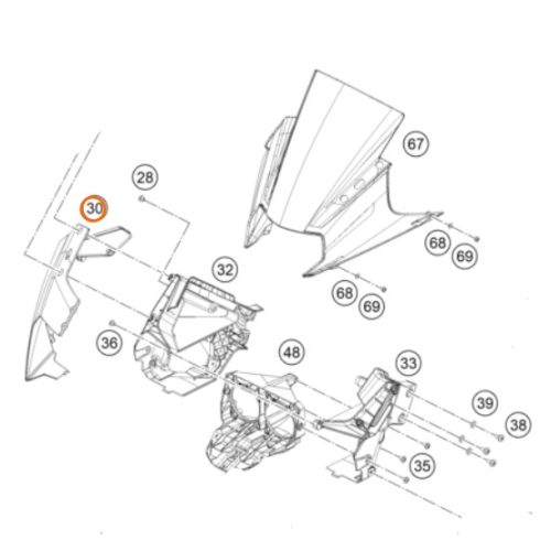 MASCARILLA DERECHA NEGRA 390 RC 2015