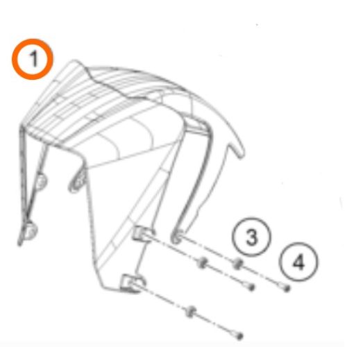 GUARDAFANGO DELANTERO 200/390 RC 17-21