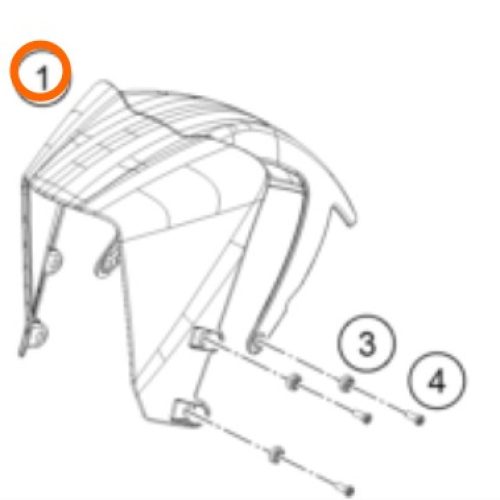 GUARDAFANGO DELANTERO 390 RC 2015