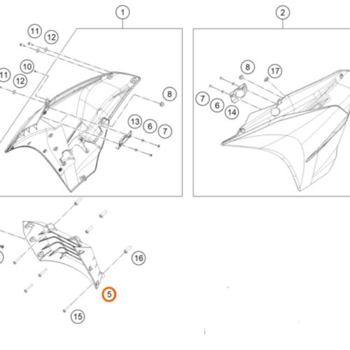 PROTECTOR DE RADIADOR 390 RC 15-16