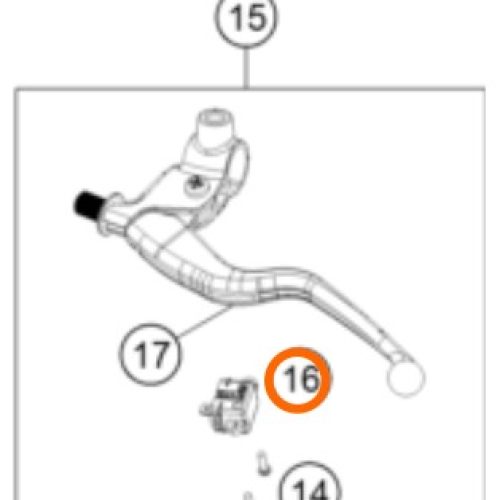 SENSOR DE EMBRAGUE 250/390 DUKE 17-20