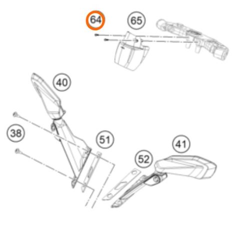 PERNO M5X18 DE TAPA DE SWITCH 200/390 RC 15-20