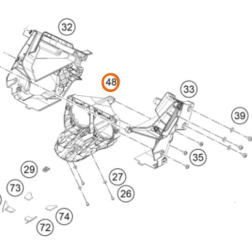 SOPORTE DE FARO RC 390 15-16