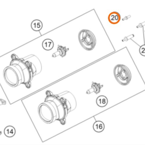 PERNO DE CALIBRACION DE FARO 200/390 RC 15-20