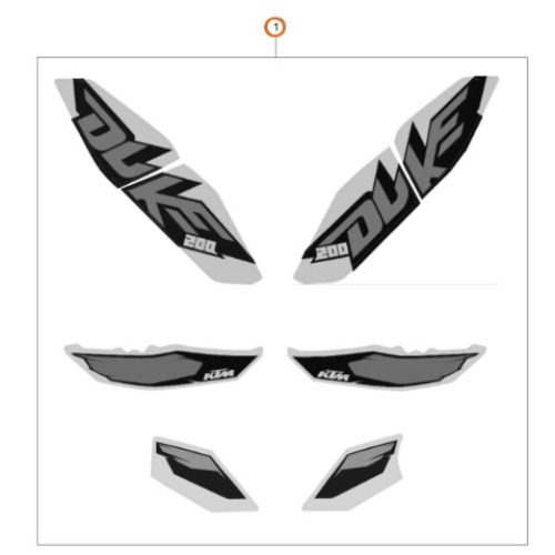 KIT DE ADHESIVOS 200 DUKE 14-17