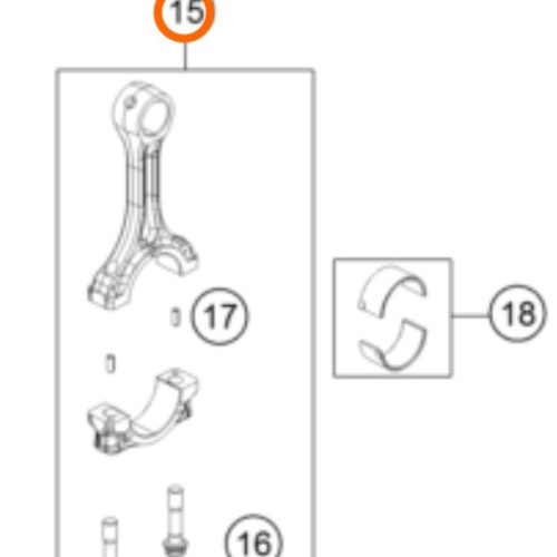 KIT DE BIELA DUKE 200 12-16