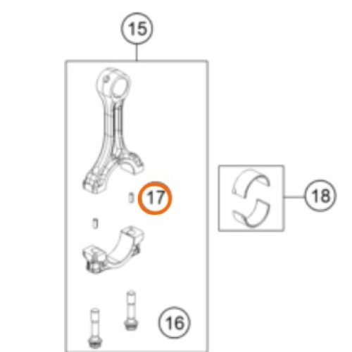 PALILLO DE BIELA 390 DUKE
