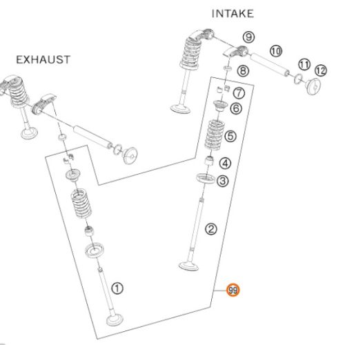 KIT DE VALVULAS 200 DUKE 12-15