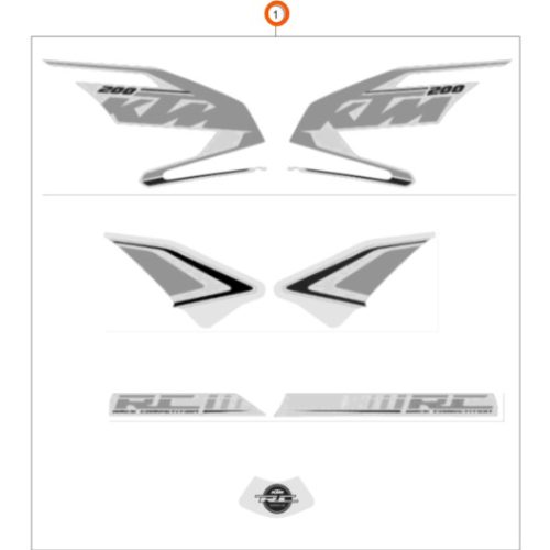 KIT DE ADHESIVOS RC 200 19