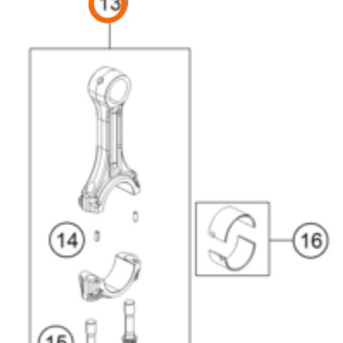 KIT DE BIELA DUKE 250 17-19