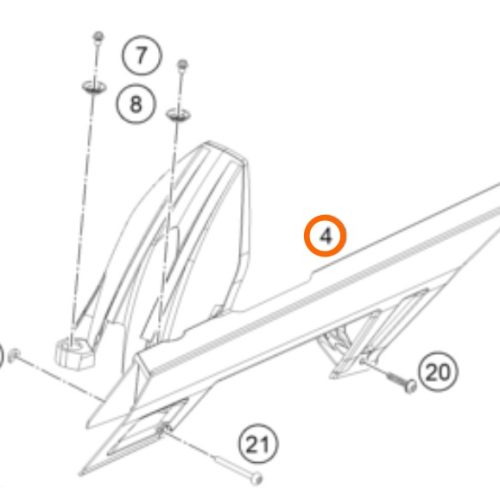 GUARDA CADENA DUKE 250/390 17-19