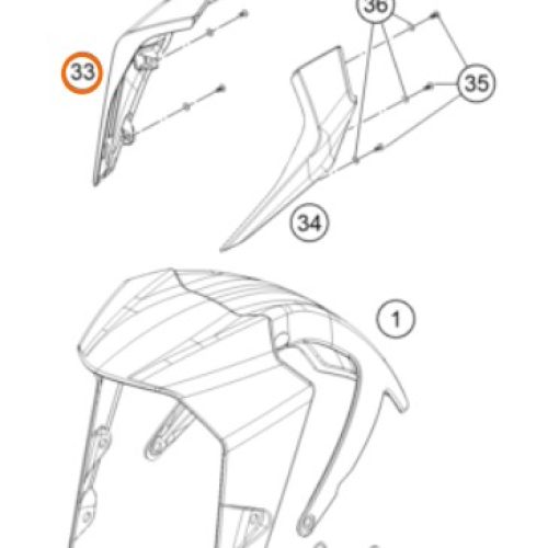 MASCARILLA DE FARO DER 390 DUKE NARANJA 17-19