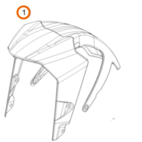 GUARDAFANGO DELANTERO 250/390 DUKE 17-20