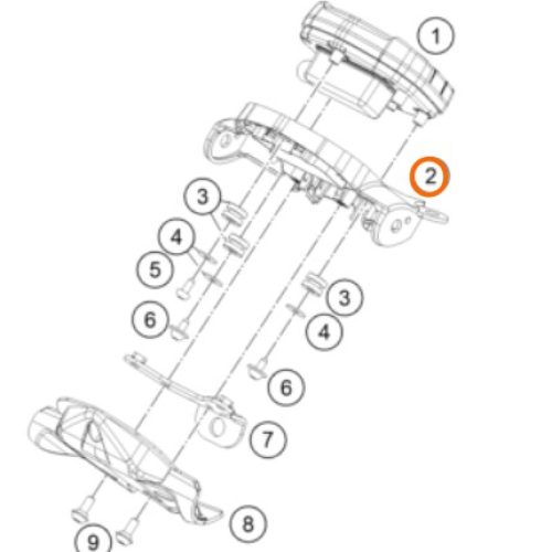 SOPORTE DE VELOCIMETRO 250 DUKE 17-18