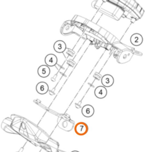 PLATINA SOPORTE VELOCIMETRO 250 DUKE 17-18