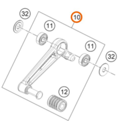 PATA DE CAMBIOS 250/390 DUKE 17-19