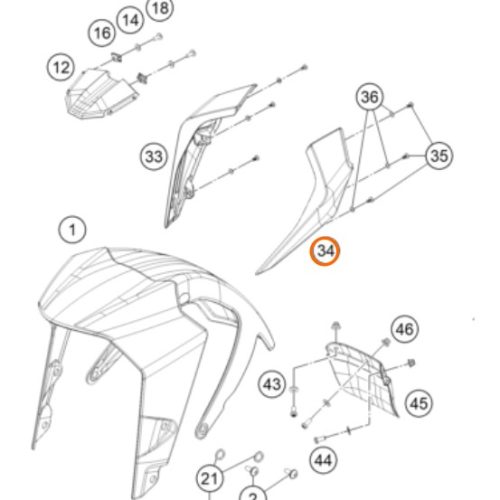 MASCARILLA DE FARO IZQ 250 DUKE BLANCA 17-18
