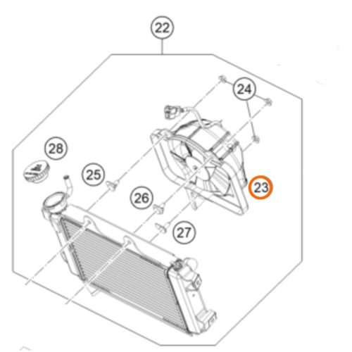 ELECTRO VENTILADOR 200 12-20 390 13-18 DUKE