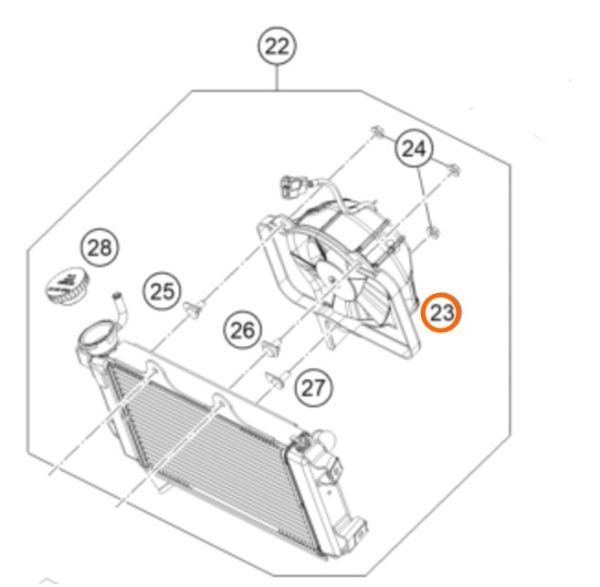 ELECTRO VENTILADOR 200 12-20 390 13-18 DUKE