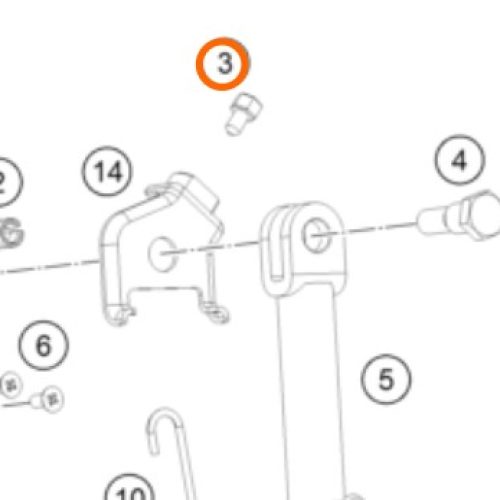 IMAN DE PATA DE APOYO 200-390 DUKE/ADV 2020