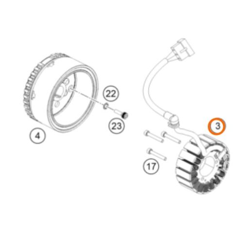 STATOR DUKE/RC 200 20-21