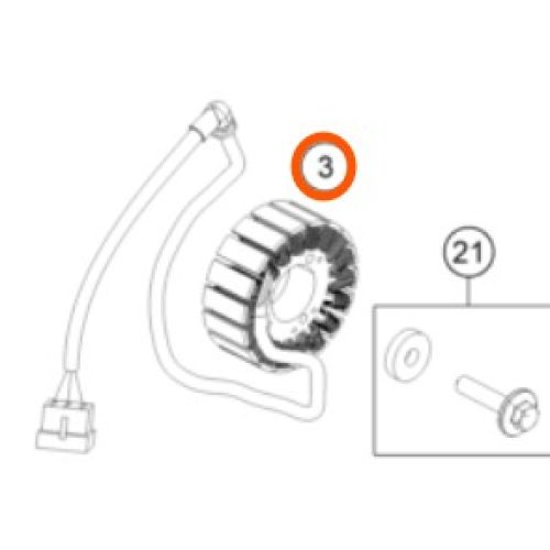 STATOR DUKE 250/390 16-17