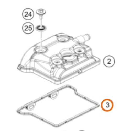 EMPAQUE DE TAPA VALVULAS 250 DUKE 17-18