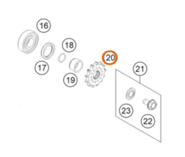 PIÑON MOTRIZ 13T 85 SX 2024