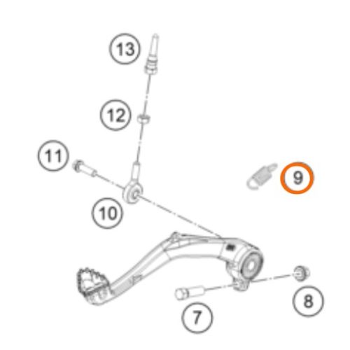 SIMBRA DE PATA DE FRENO SX-F/SX 2023