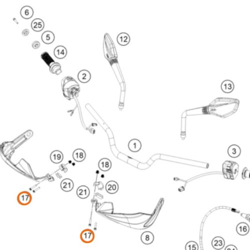 PERNO DE CUBREMANOS 390 ADV 20-21