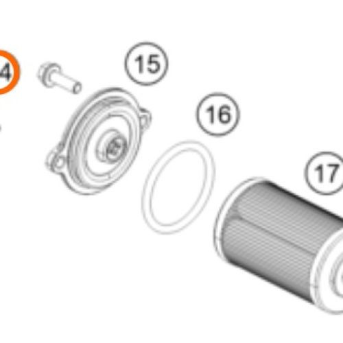 PERNO M5X16 390 DUKE 13-17