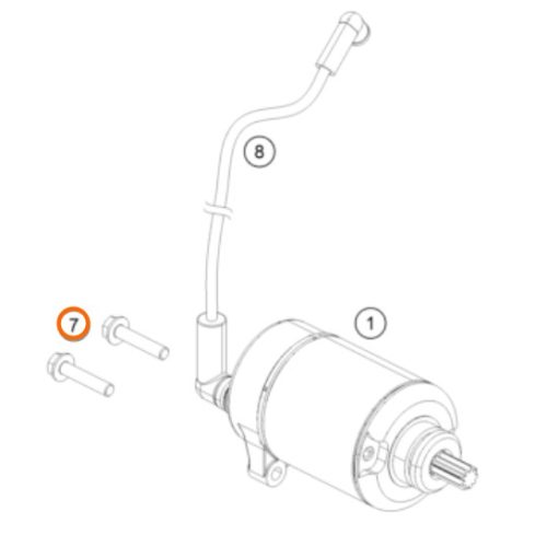 PERNO M6 DE SILENCIADOR 200/390 DUKE