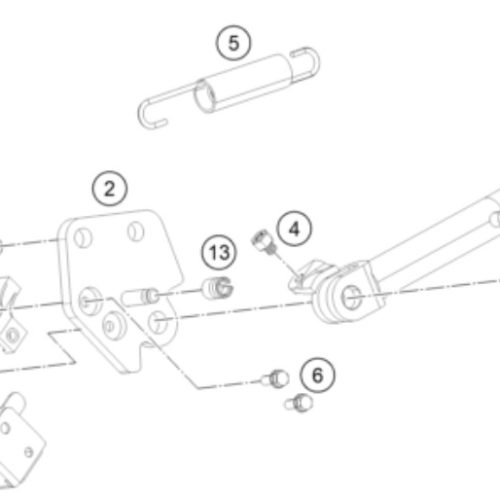 PERNO M10X25 DE BASE PATA DE APOYO 250/390 DUKE 17