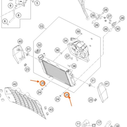ARANDELA DE RADIADOR DUKE