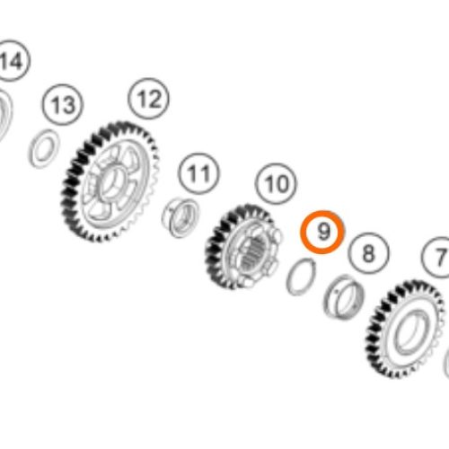 SEGURO CIRCULAR 23.5X1.2 250/390 DUKE 13-19