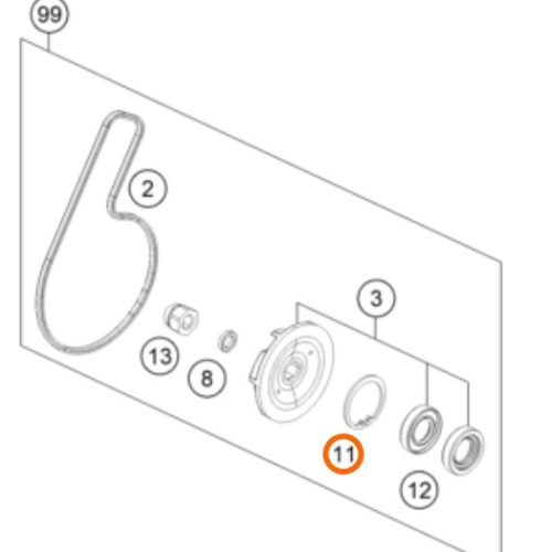 SEGURO CIRCLIP 25X1,2