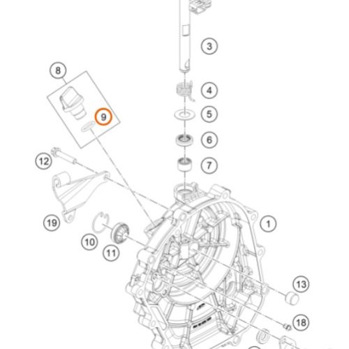 O RING TAPON DE ACEITE 200/250/390 DUKE 17-19 J770013824